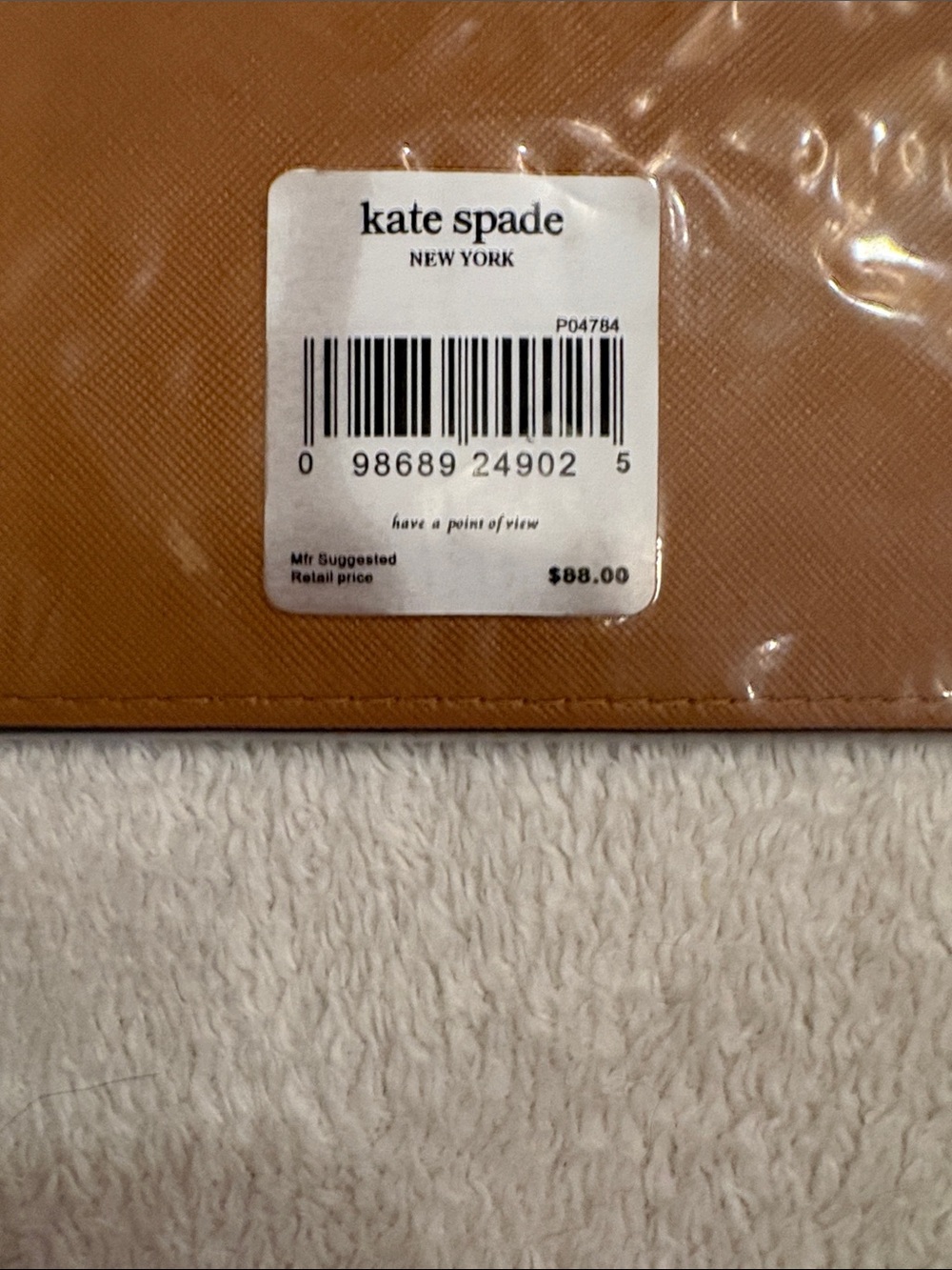 kate spade Tan Logo Zip Pouch - Picture 5 of 5
